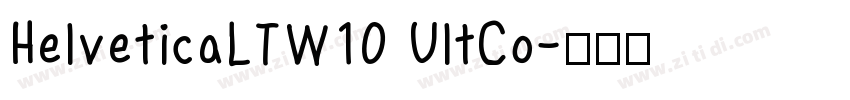 HelveticaLTW10 UltCo字体转换